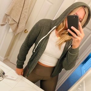 Olive green women’s hoodie - Size M